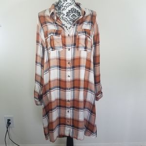 Charlotte Russe Plaid Shirt Dress